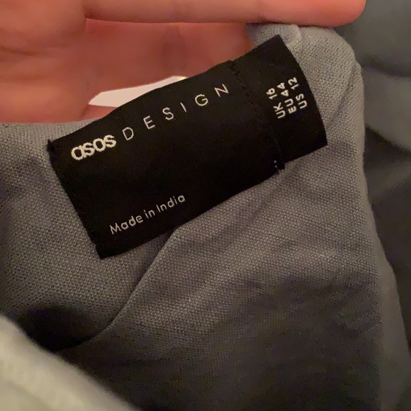 ASOS Design linen cami maxi dress in duck egg - Picture 5 of 5